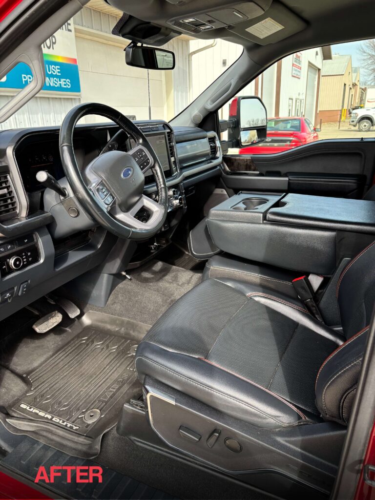 A truck after cleaning